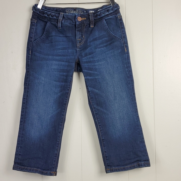 Miss Me JK4480P45 braided belt cuffed capri jeans size 14 - Picture 8 of 14